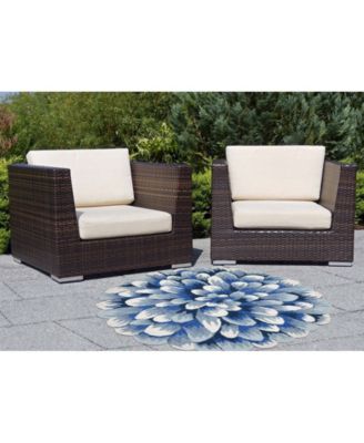 Frontporch Mum 3' x 3' Round Rug