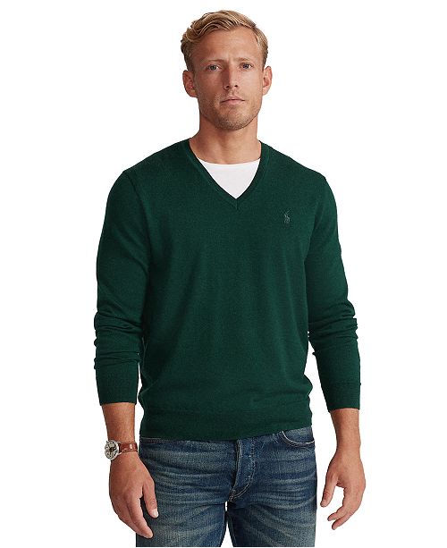 Polo Ralph Lauren Men S Washable Merino Wool Sweater Reviews Sweaters Men Macy S