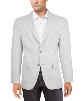 Tommy Hilfiger - Men's Modern-Fit Gray/White Houndstooth Check Sport Coat