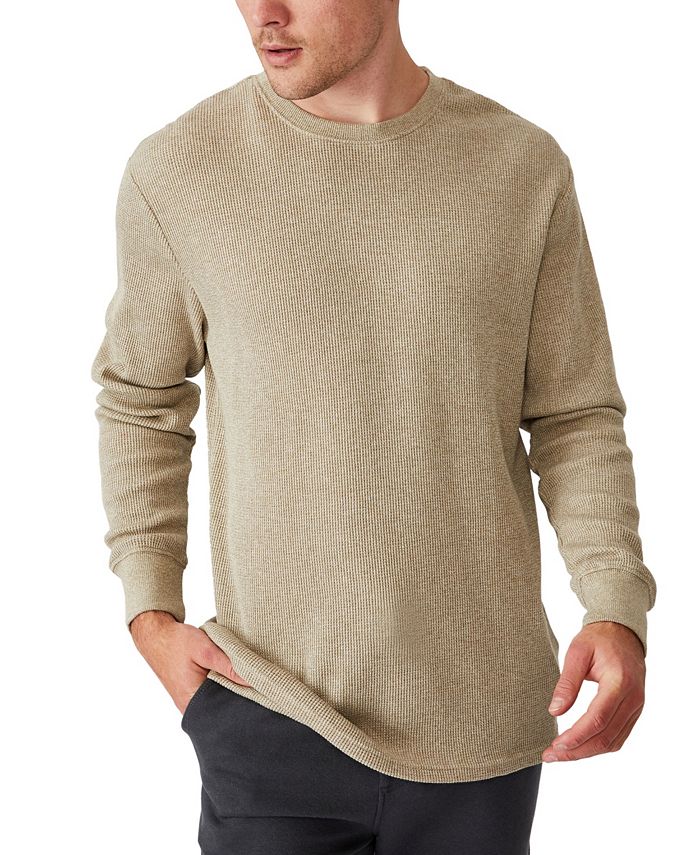 COTTON ON Men's Waffle Long Sleeve T-shirt - Macy's