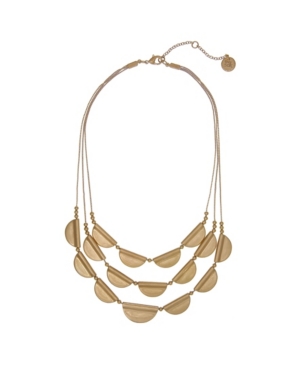 image of The Sak Gold-Tone Castings 3 Row Necklace