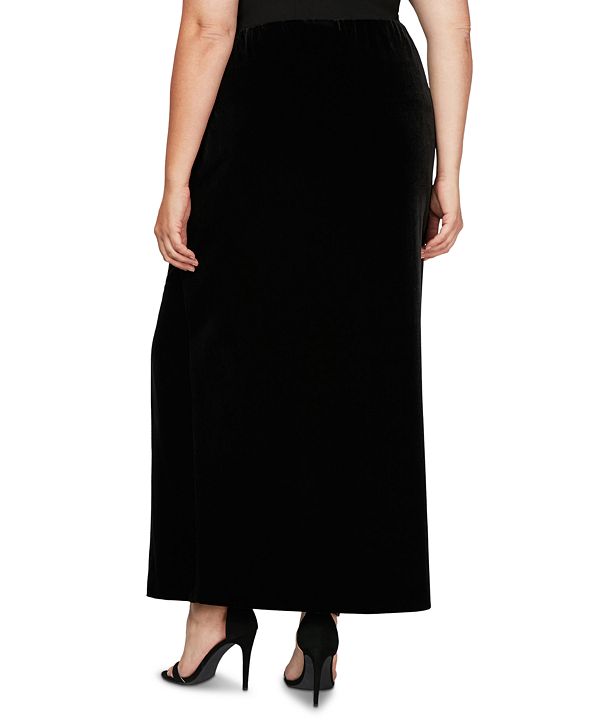 Alex Evenings Plus Size Velvet Skirt & Reviews - Dresses - Plus Sizes ...