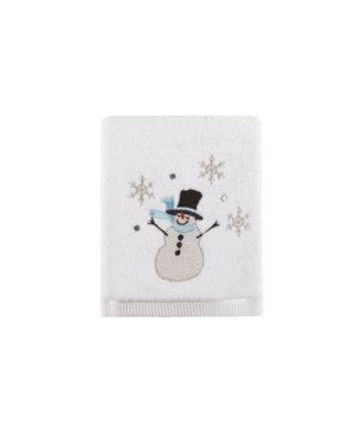 Martha Stewart Collection - Silver Snowman 16" x 28" Hand Towel