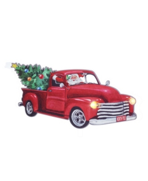 Mr Christmas Led Window Decal- Truck