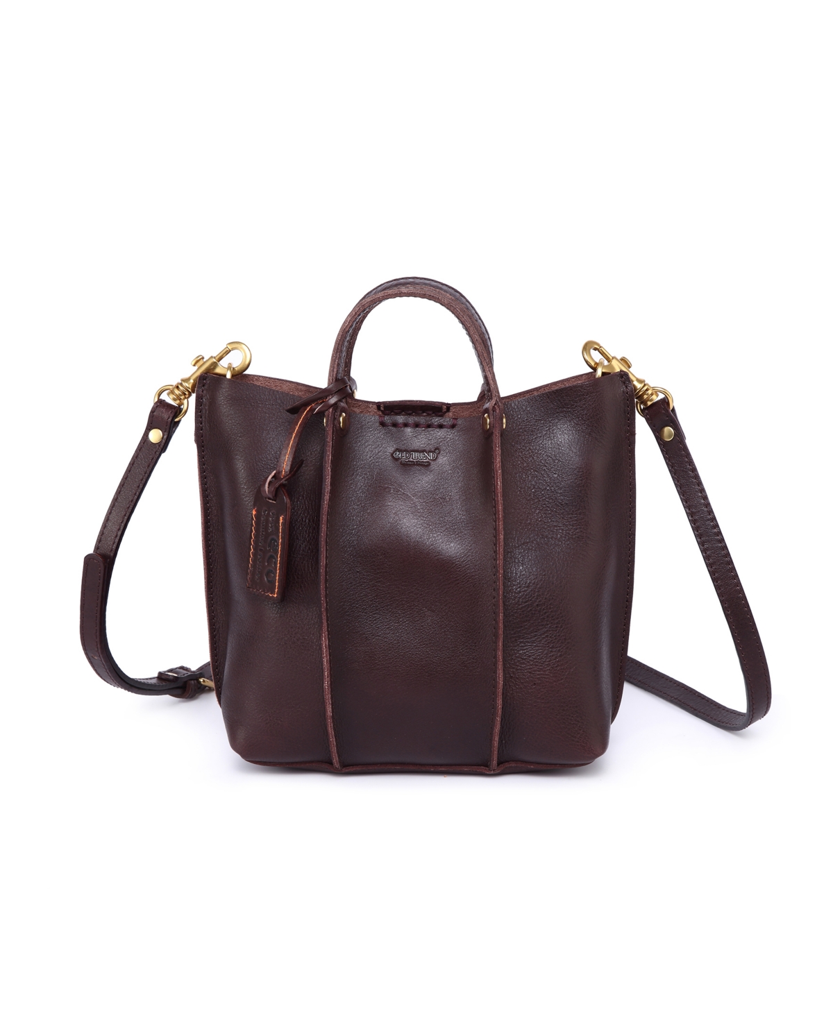 Women's Genuine Leather Spring Hill Crossbody - Brown