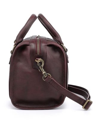 Mini Trunk Leather Top Handle Crossbody Bag