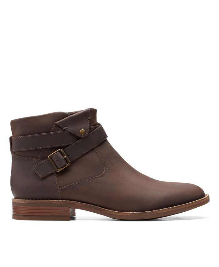 clarks womens camzin dime booties flat heel