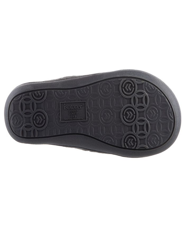 Isotoner Signature Women's Microterry Ruched Saffron X-Slide slipper ...