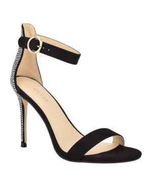 image of Guess Women-s Kahlur Barely There Stiletto Dress Sandals Women-s Shoes