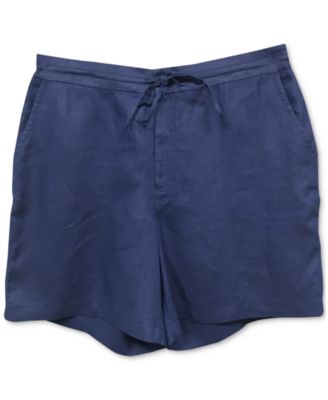 macys linen shorts