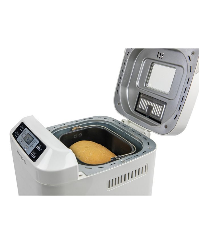 HomeCraft HCPBMAD2WH Programmable Bread Maker with Auto Dispenser Macy