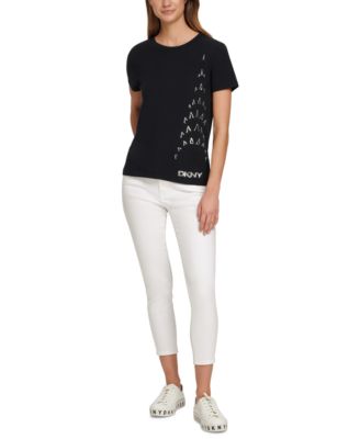 DKNY Sequined Logo T-Shirt