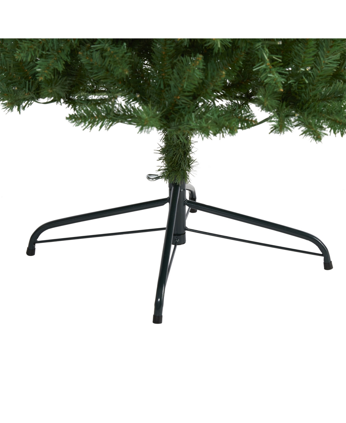 Nearly Natural Slim Mountain Pine Artificial Christmas Tree with 350 Clear Led Lights