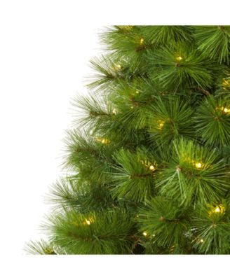 Scotch Pine Artificial Christmas Tree with 300 Clear LED Lights