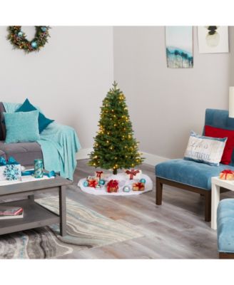 Vermont Fir Artificial Christmas Tree with 100 Clear LED Lights