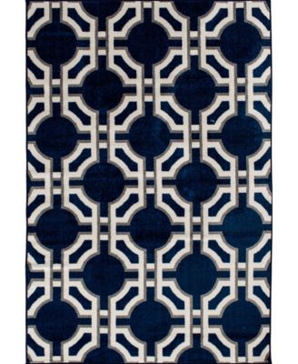Portland Textiles Tropicana Dolliver Blue 6'7