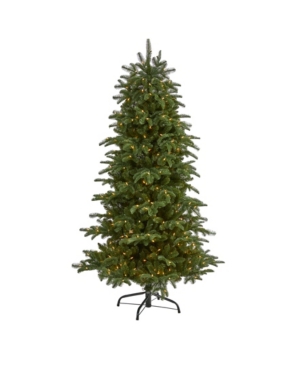 Nearly Natural South Carolina Fir Artificial Christmas Tree With 450 Clear Lights And 1598 Bendable Branches In Green
