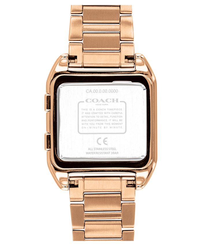 COACH Women's Darcy Digital Rose GoldTone Bracelet Watch 37x30mm Macy's