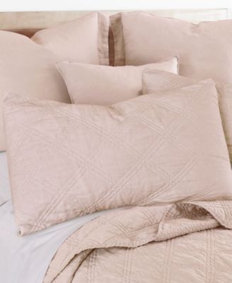 Washed Linen Quilted Sham, King