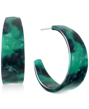 image of Inc Medium Glitter C-Hoop Earrings, 1.4