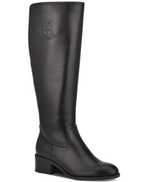 image of Tommy Hilfiger Deelia Riding Boots Women-s Shoes