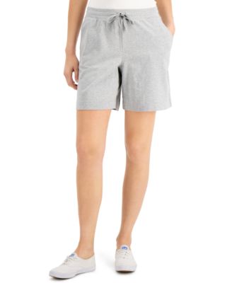 Karen Scott Petite Knit Shorts, Created for Macy's - Macy's
