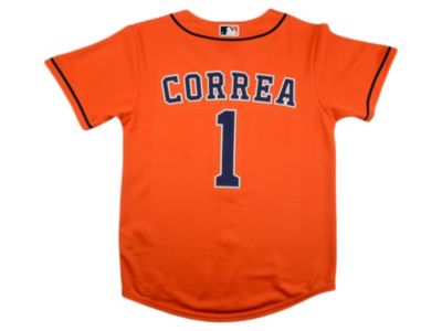 Houston Astros No1 Carlos Correa Green Youth Jersey