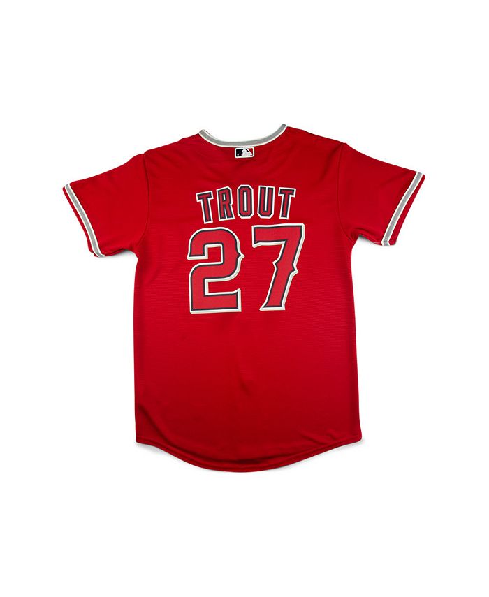 Nike Big Boys and Girls Los Angeles Angels Mike Trout Official Player Jersey  - Macy's