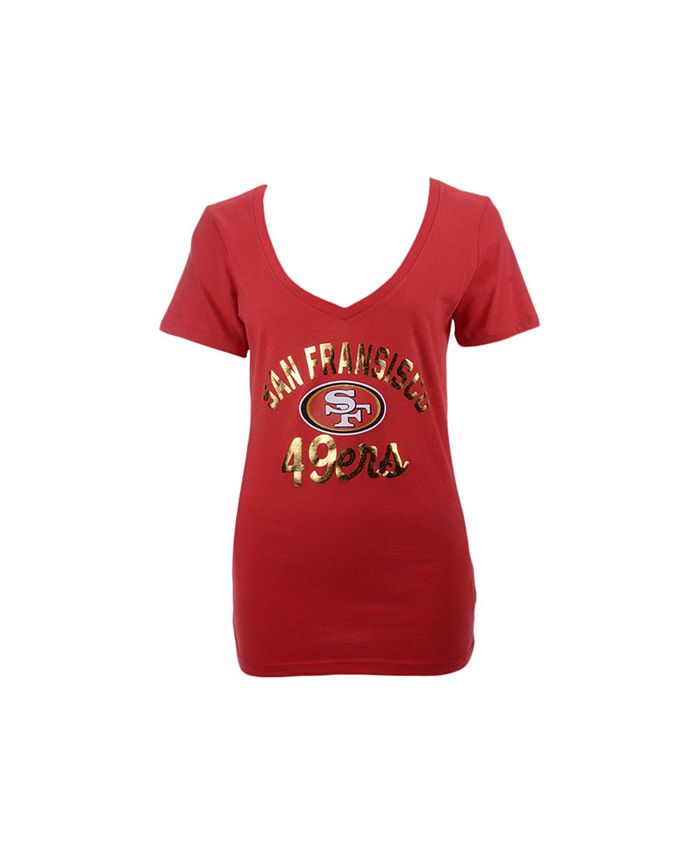 5th & Ocean San Francisco 49ers Women's V-Neck T-Shirt - Macy's