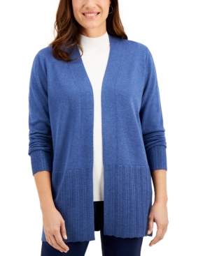 Karen Scott Ribbed Cardigan Created for Macy's