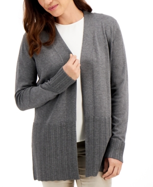 Karen Scott Ribbed Cardigan Created for Macy's