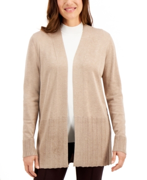 Karen Scott Ribbed Cardigan Created for Macy's