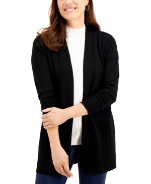 Karen Scott Ribbed Cardigan Created for Macy's