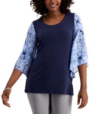 macy's chiffon blouses