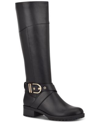 tommy hilfiger two tone riding boots