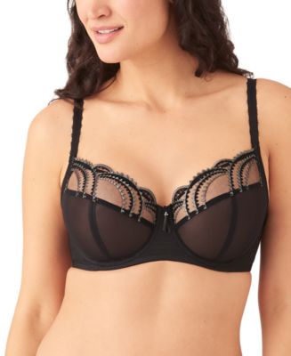  Vivisence Underwired Semi Padded Bra with Embroideries 1020,  Beige,34C : Clothing, Shoes & Jewelry