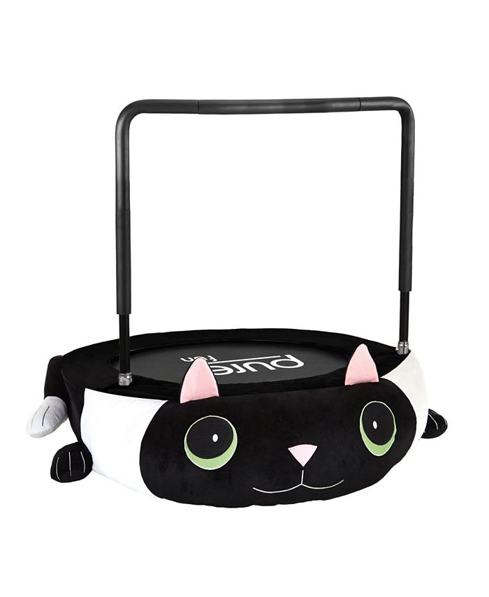 Pure Fun 36" Kitty Cat Plush Jumper Kids Trampoline with Handrail Macy's