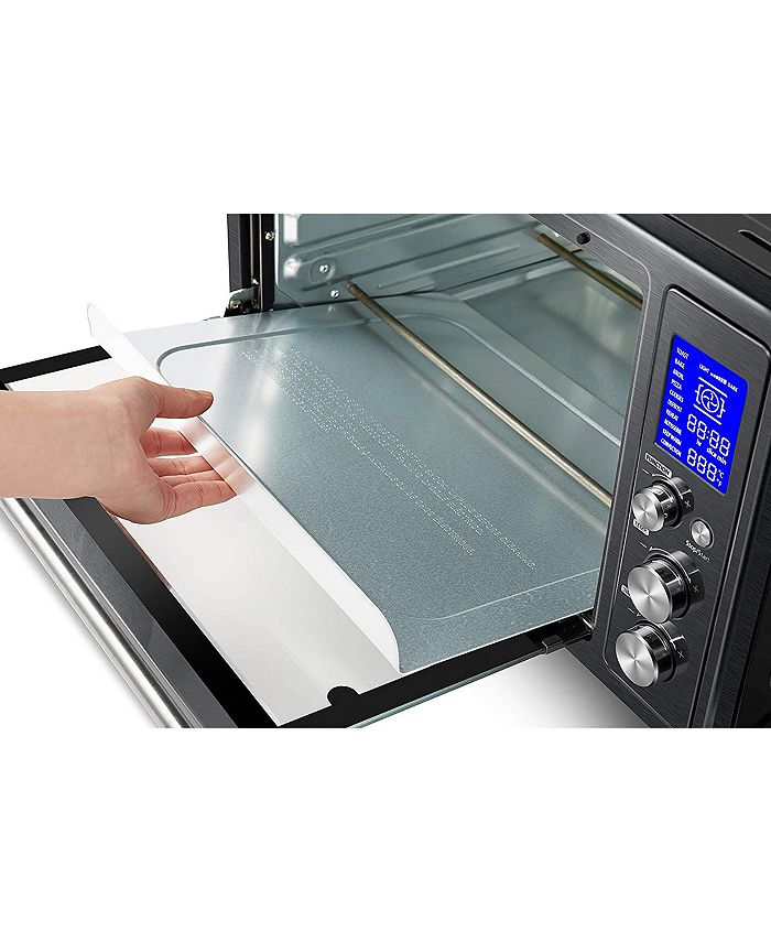 Toshiba AC25CEWCHBS Digital Convection Toaster Oven, Black Stainless