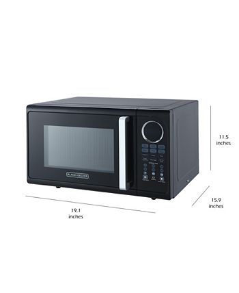 Black & Decker EM925ACP 0.9-Cu. Ft. Pull Handle Microwave - Macy's