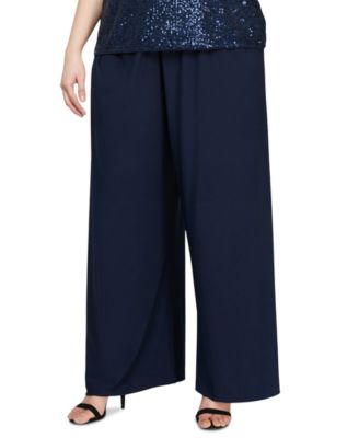 Alex Evenings Plus Size Wide Leg Pants Macy s