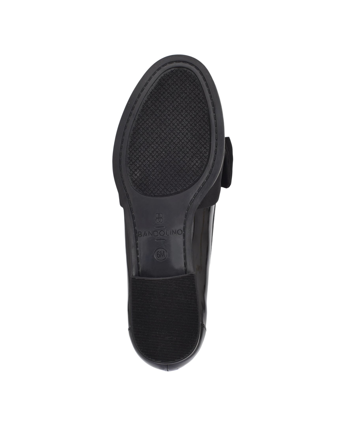 Shop Bandolino Women's Lindio Bow Slip On Tailored Loafers In Black Patent