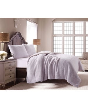 Lily Ny Backdye Sherpa 3 Piece Comforter Set Queen