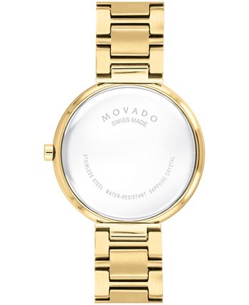 Movado - Women's Swiss Museum Classic Gold PVD Stainless Steel Bracelet Watch 32mm