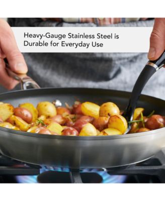 3-Ply Base Stainless Steel 12" Nonstick Induction Frying Pan