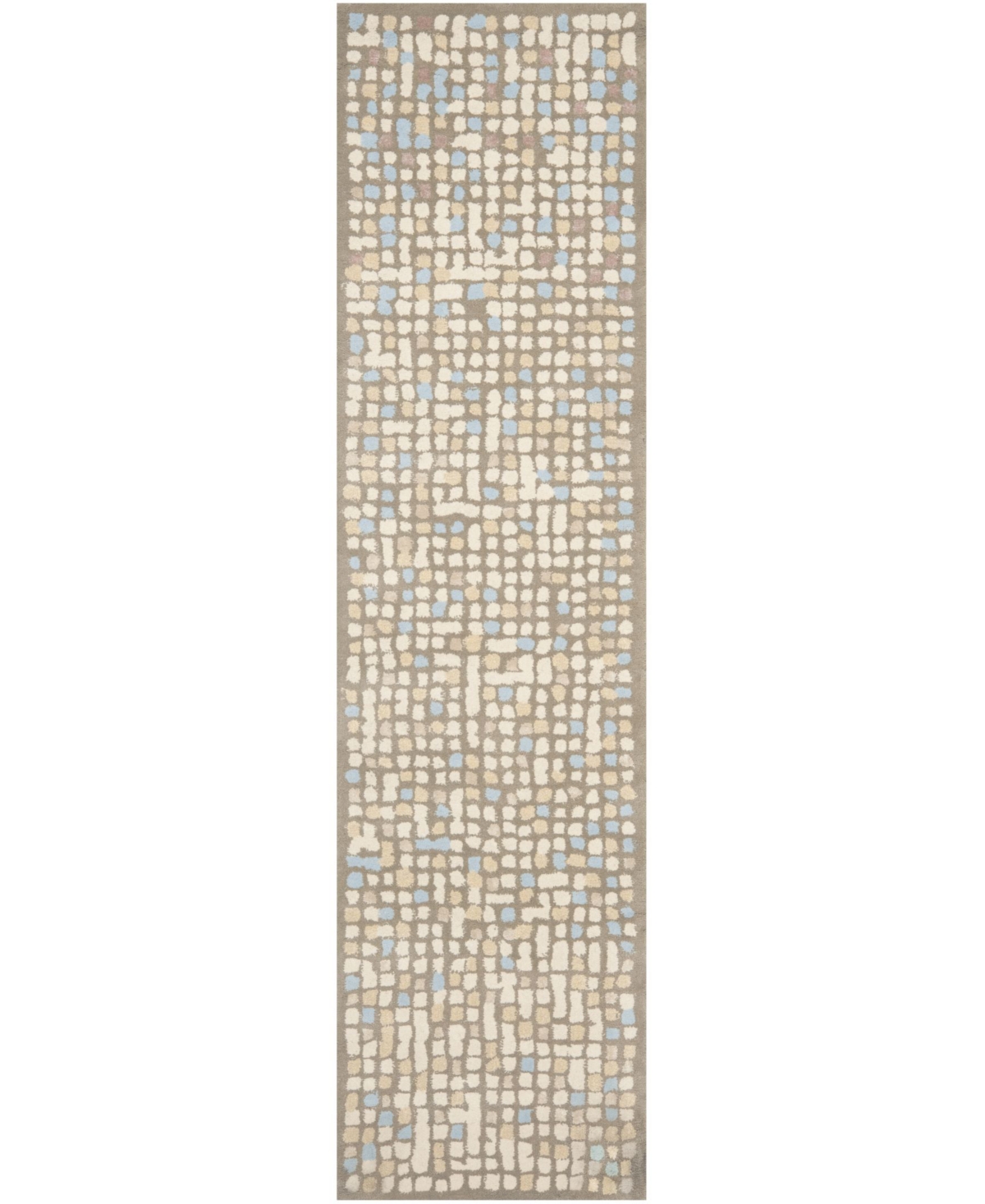 Martha Stewart Collection Mosaic MSR3623C Beige 2'6in x 10' Runner Rug - Beige