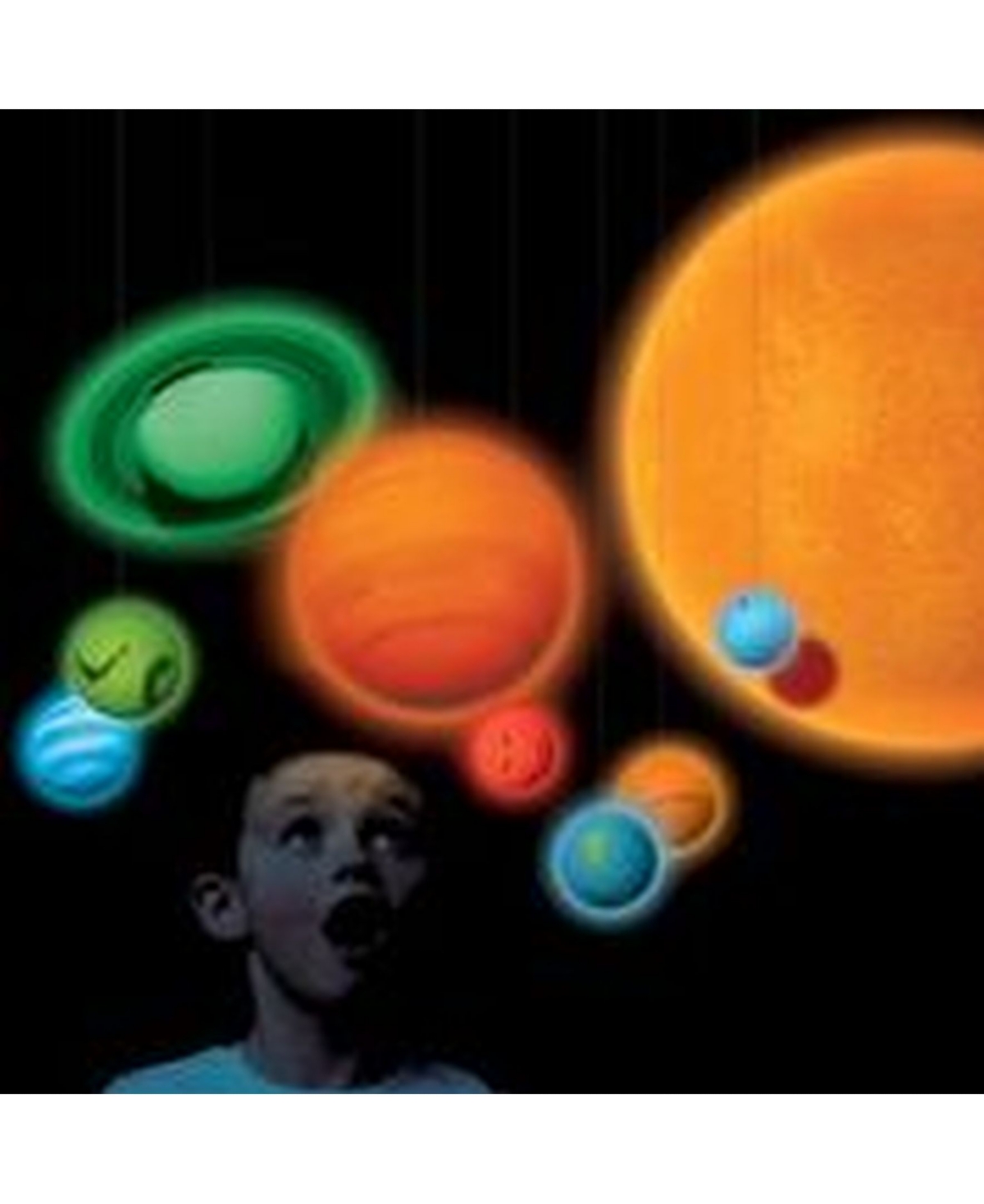 Shop Nsi Smithsonian 3-d Hanging/glowing Solar System In Multi