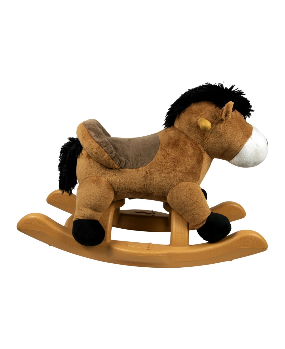 Shop Ponyland 24" Rocking Horse With Sound In Brown