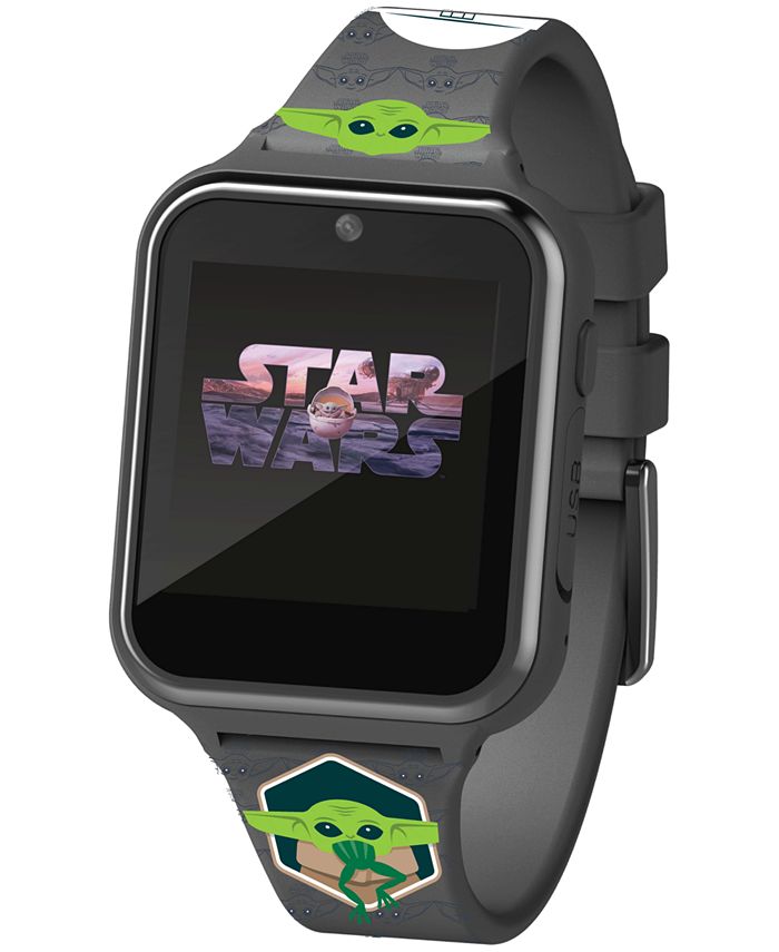 Accutime - Kid's Star Wars Gray Silicone Strap Smart Watch 46x41mm
