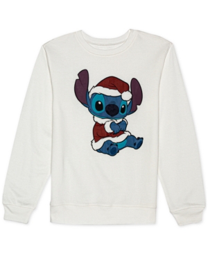 image of Disney Juniors- Santa Stitch Sweatshirt