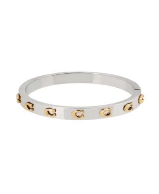 COACH - Signature C Hinged Bangle Bracelet